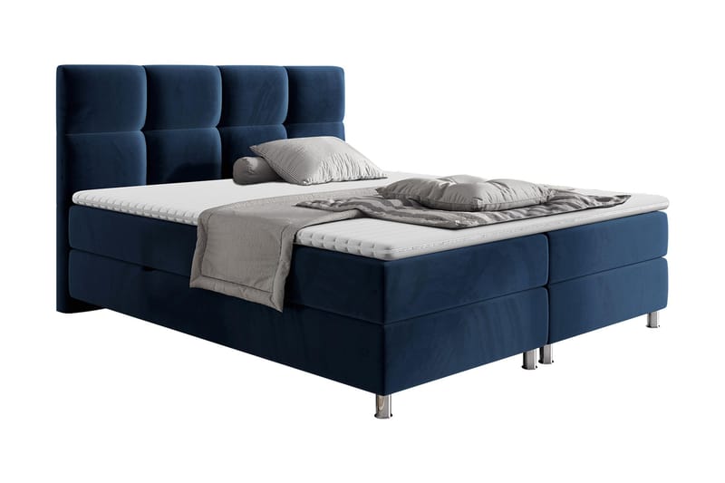 LENTOMIL Sängpaket 140x200 cm Blå - Blå - Komplett Sängpaket - Kontinentalsängar