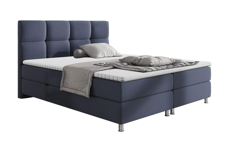 LENTOMIL Sängpaket 140x200 cm Blå - Blå - Möbler - Sovrum - Sängar - Kontinentalsängar