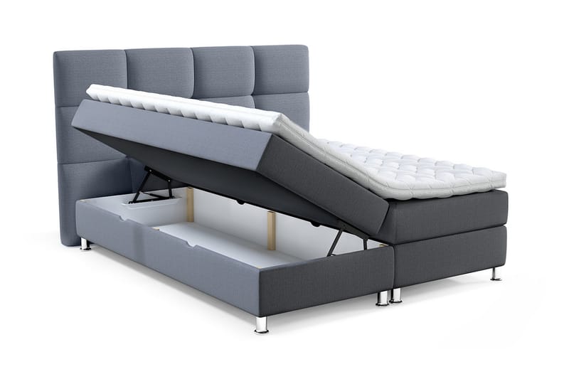 LENTOMIL Sängpaket 160x200 cm Blå - Blå - Komplett Sängpaket - Kontinentalsängar