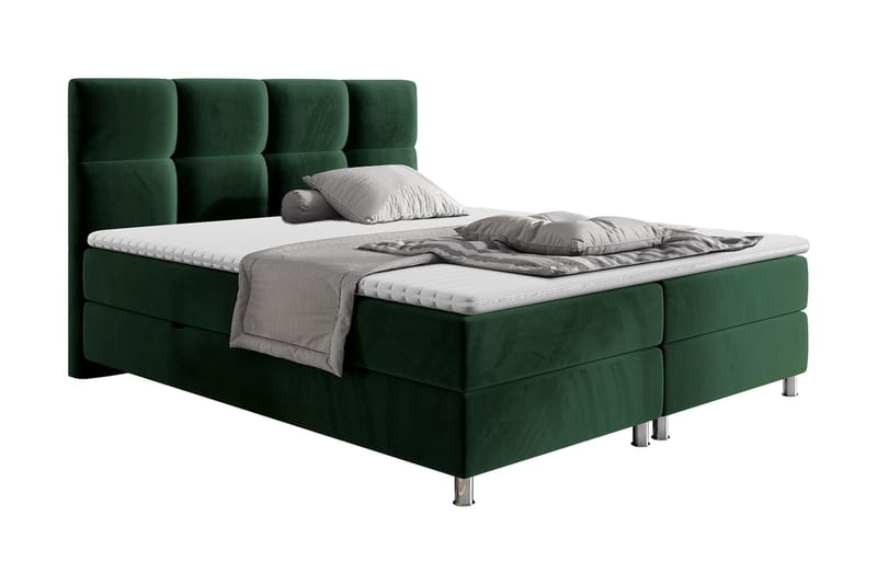 LENTOMIL Sängpaket 160x200 cm Grön - Grön - Kontinentalsängar - Komplett Sängpaket