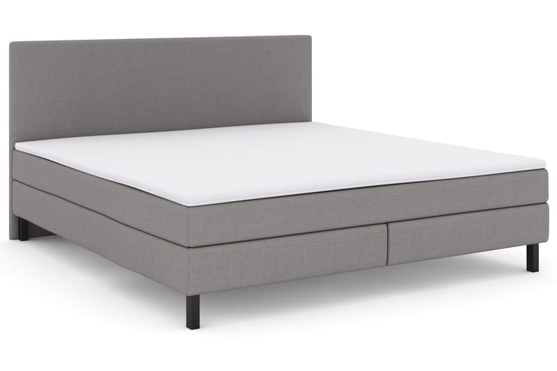 LEXI No 2 Sängpaket 210x210 - Ljusgrå/Svart - Möbler - Sovrum - Sängar - Komplett Sängpaket