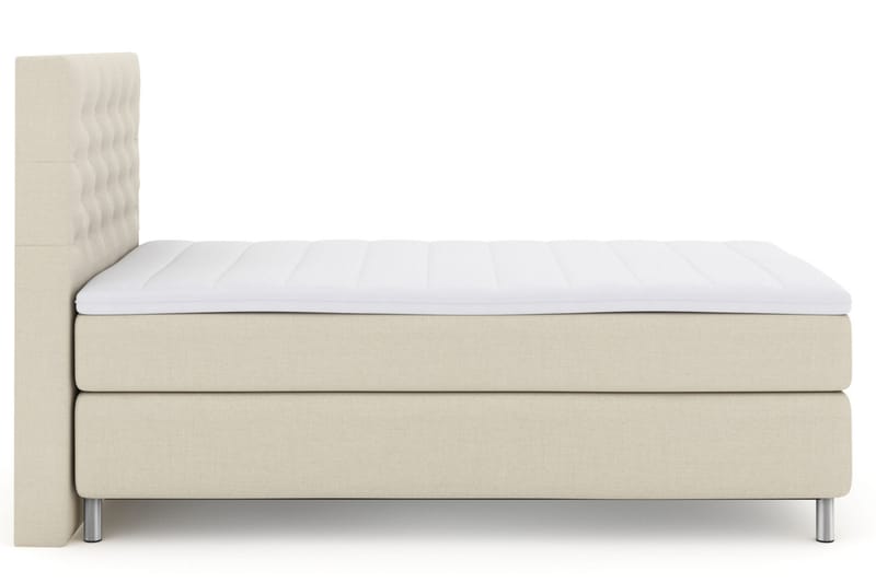 LEXI No 3 Kontinentalsäng 120 Medium Beige/Metall - Möbler - Sovrum - Sängar - Kontinentalsängar