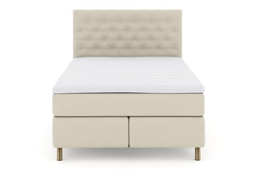 LEXI No 3 Kontinentalsäng 160 Fast Beige/Koppar