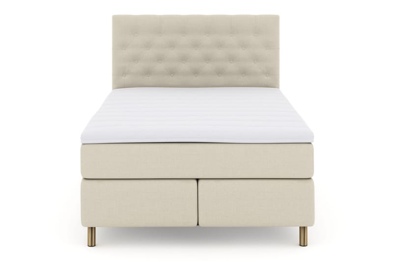 LEXI No 3 Kontinentalsäng 160 Fast Beige/Koppar - Möbler - Sovrum - Sängar - Kontinentalsängar