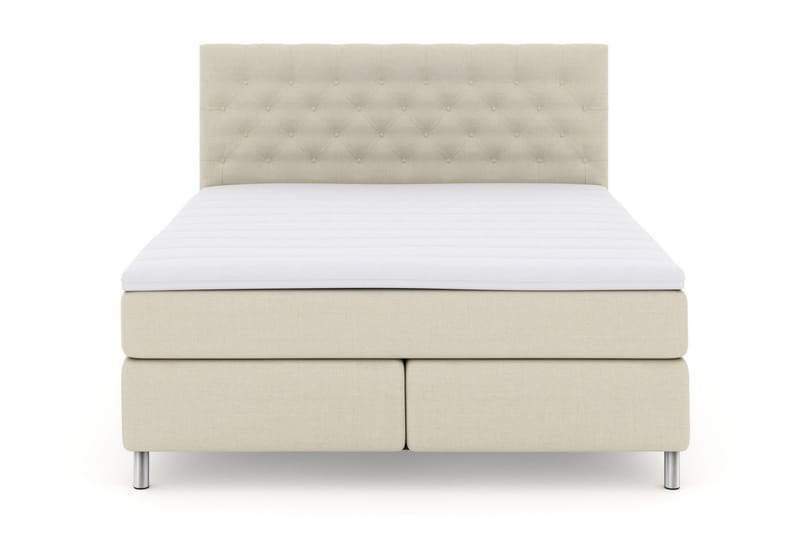 LEXI No 3 Kontinentalsäng 180 Fast Beige/Metall - Möbler - Sovrum - Sängar - Kontinentalsängar