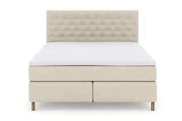 LEXI No 3 Kontinentalsäng 180 Fast/Medium Beige/Koppar