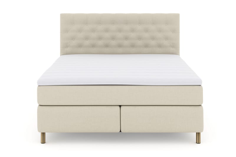 LEXI No 3 Kontinentalsäng 180 Fast/Medium Beige/Koppar - Möbler - Sovrum - Sängar - Kontinentalsängar