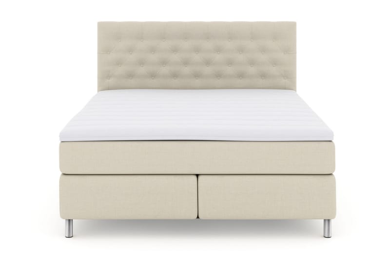 LEXI No 3 Kontinentalsäng 210 Fast Beige/Metall - Möbler - Sovrum - Sängar - Kontinentalsängar