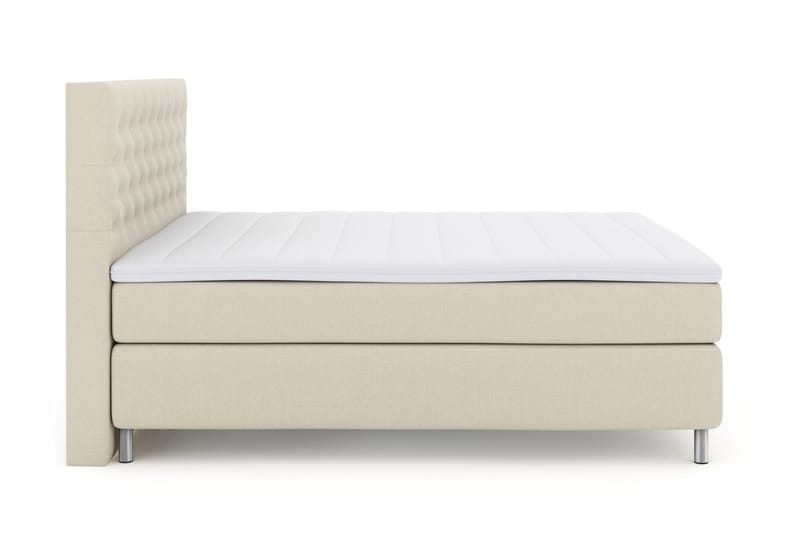 LEXI No 3 Kontinentalsäng 210 Fast Beige/Metall - Möbler - Sovrum - Sängar - Kontinentalsängar