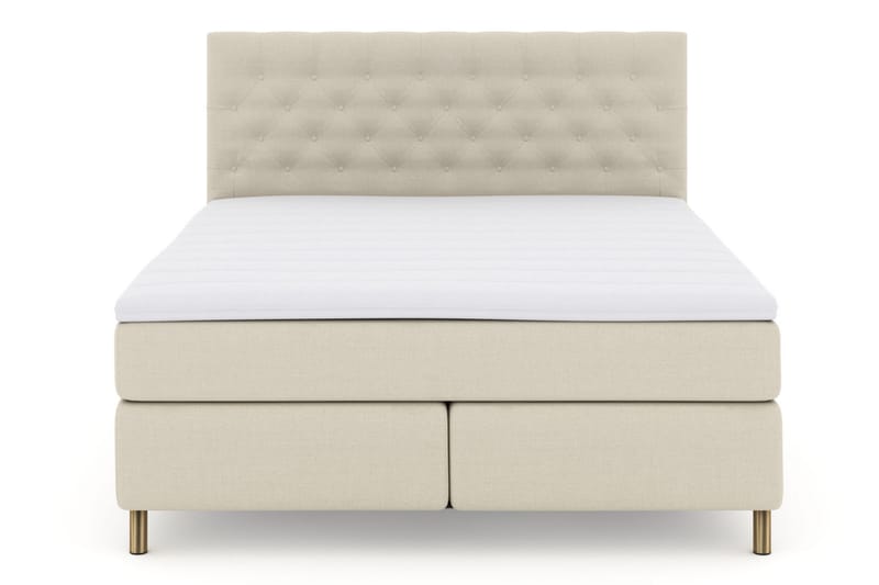 LEXI No 3 Kontinentalsäng 210 Fast/Medium Beige/Koppar - Möbler - Sovrum - Sängar - Kontinentalsängar