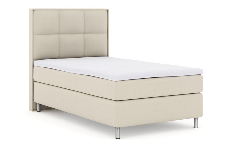 LEXI No 3 Sängpaket 120 Fast - Beige/Metall - Möbler - Sovrum - Sängar - Komplett Sängpaket