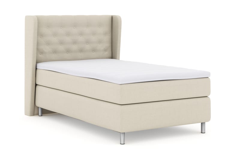 LEXI No 3 Sängpaket 120 Fast - Beige/Metall - Möbler - Sovrum - Sängar - Komplett Sängpaket