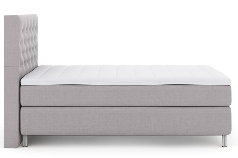 LEXI No 3 Sängpaket 120 Fast - Ljusgrå/Metall - Möbler - Sovrum - Sängar - Komplett Sängpaket