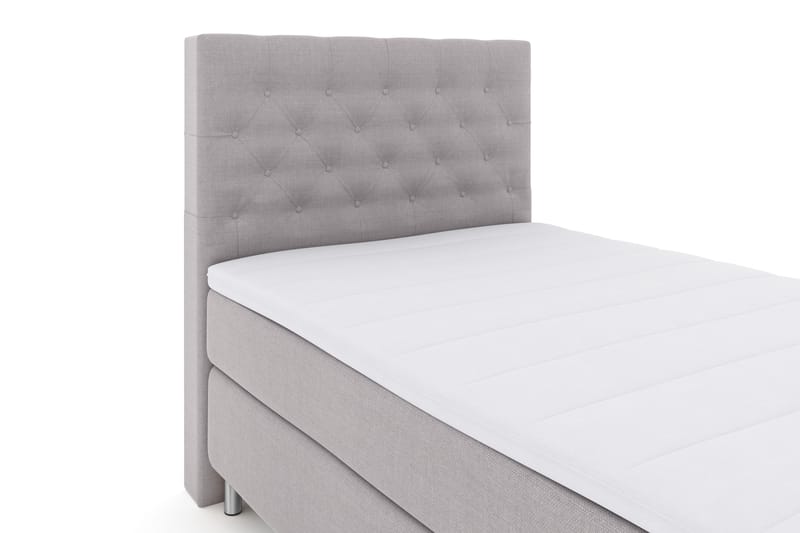 LEXI No 3 Sängpaket 120 Fast - Ljusgrå/Metall - Möbler - Sovrum - Sängar - Komplett Sängpaket