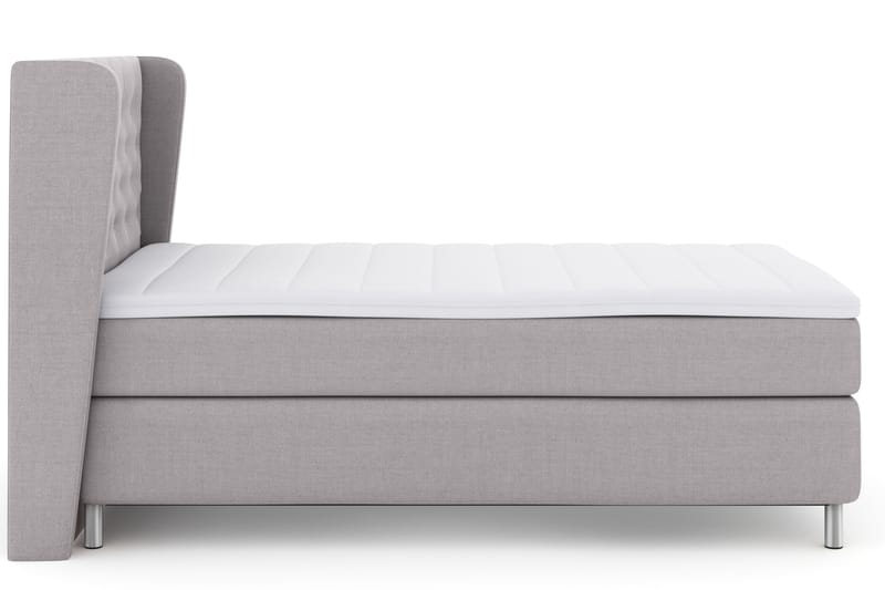 LEXI No 3 Sängpaket 120 Fast - Ljusgrå/Metall - Möbler - Sovrum - Sängar - Komplett Sängpaket