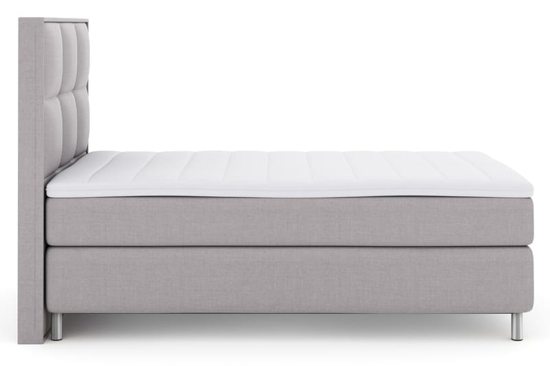 LEXI No 3 Sängpaket 120 Fast - Ljusgrå/Metall - Möbler - Sovrum - Sängar - Komplett Sängpaket