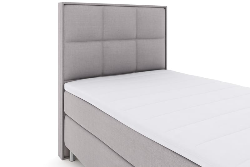 LEXI No 3 Sängpaket 120 Fast - Ljusgrå/Metall - Möbler - Sovrum - Sängar - Komplett Sängpaket