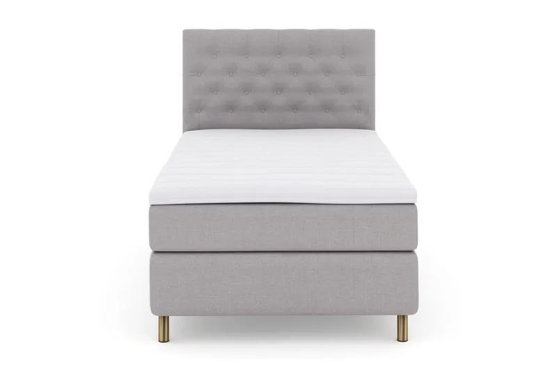 LEXI No 3 Sängpaket 120 Medium - Ljusgrå/Koppar - Möbler - Sovrum - Sängar - Kontinentalsängar