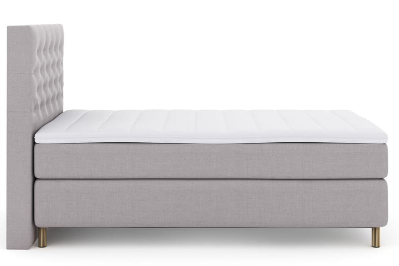 LEXI No 3 Sängpaket 120 Medium - Ljusgrå/Koppar - Möbler - Sovrum - Sängar - Kontinentalsängar