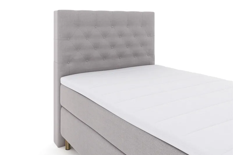 LEXI No 3 Sängpaket 120 Medium - Ljusgrå/Koppar - Möbler - Sovrum - Sängar - Kontinentalsängar