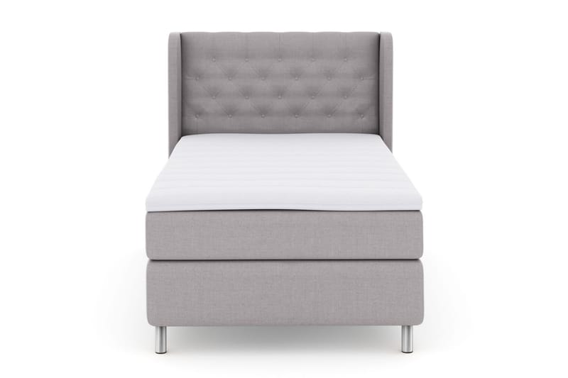 LEXI No 3 Sängpaket 120 Medium - Ljusgrå/Metall - Möbler - Sovrum - Sängar - Komplett Sängpaket