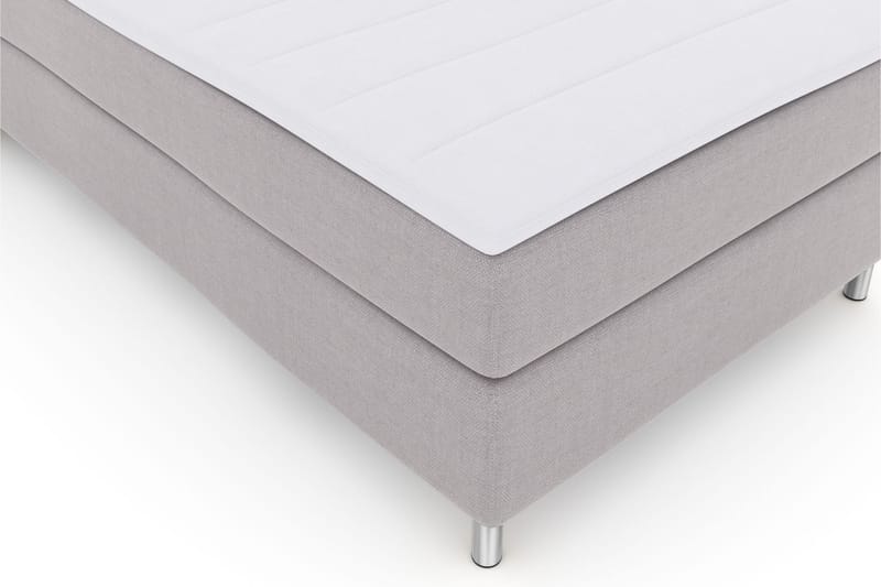 LEXI No 3 Sängpaket 120 Medium - Ljusgrå/Metall - Komplett Sängpaket - Kontinentalsängar