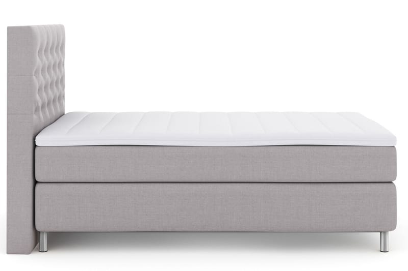 LEXI No 3 Sängpaket 120 Medium - Ljusgrå/Metall - Möbler - Sovrum - Sängar - Komplett Sängpaket