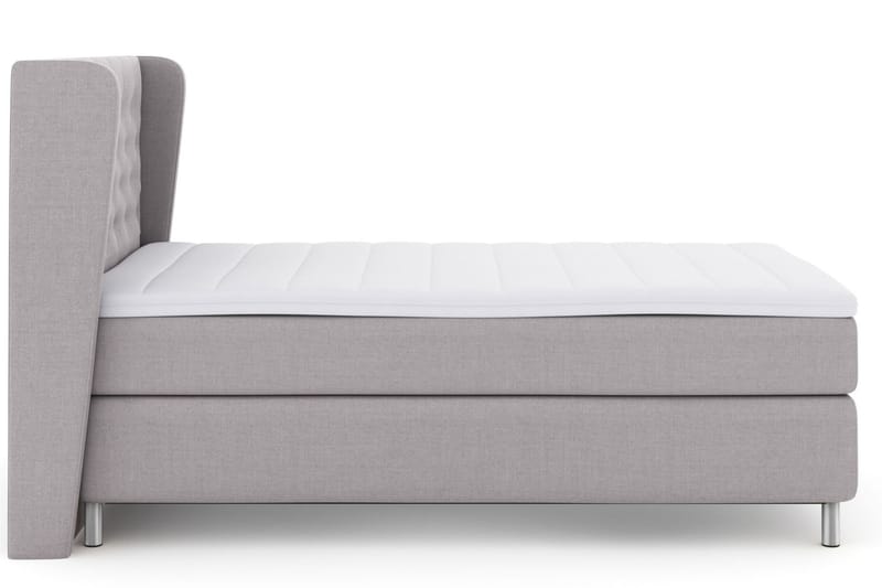 LEXI No 3 Sängpaket 120 Medium - Ljusgrå/Metall - Möbler - Sovrum - Sängar - Komplett Sängpaket