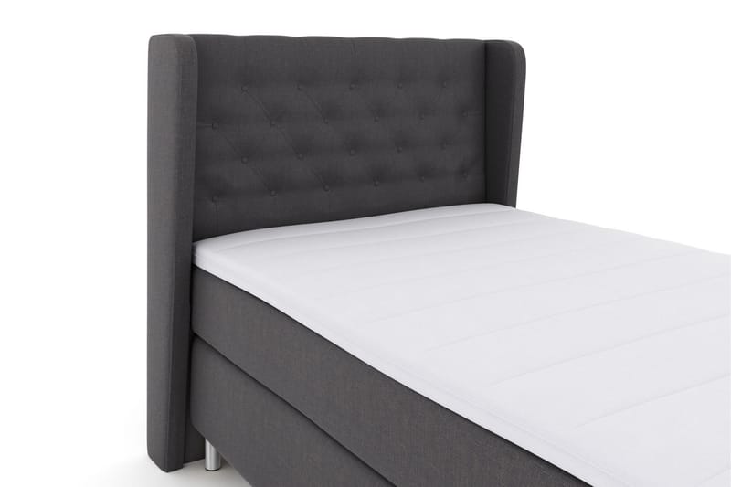 LEXI No 3 Sängpaket 120 Medium - Mörkgrå/Metall - Möbler - Sovrum - Sängar - Komplett Sängpaket