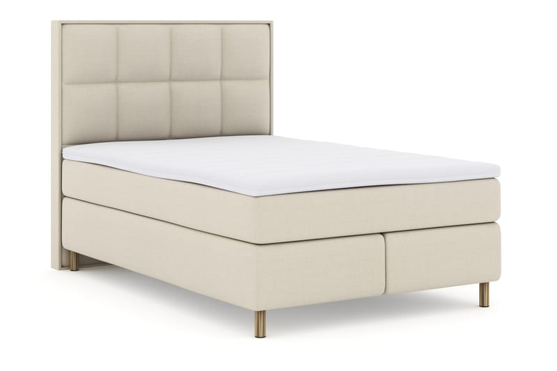 LEXI No 3 Sängpaket 140 Fast - Beige/Koppar - Möbler - Sovrum - Sängar - Komplett Sängpaket