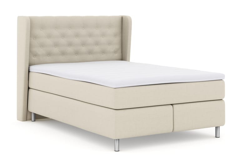 LEXI No 3 Sängpaket 140 Fast - Beige/Metall - Möbler - Sovrum - Sängar - Komplett Sängpaket
