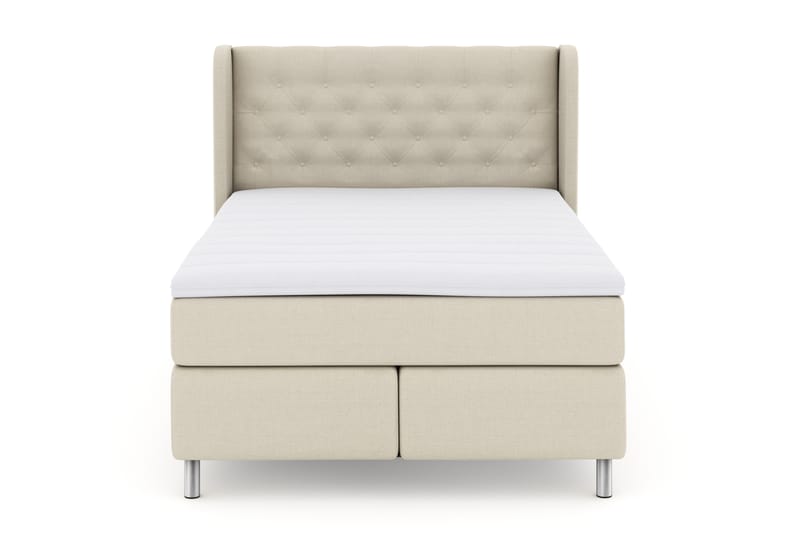 LEXI No 3 Sängpaket 140 Fast - Beige/Metall - Möbler - Sovrum - Sängar - Komplett Sängpaket