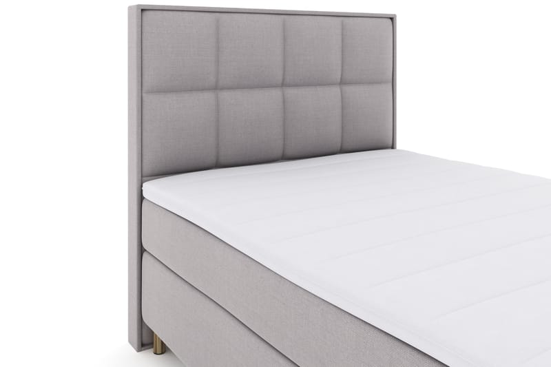 LEXI No 3 Sängpaket 140 Fast - Ljusgrå/Koppar - Möbler - Sovrum - Sängar - Komplett Sängpaket