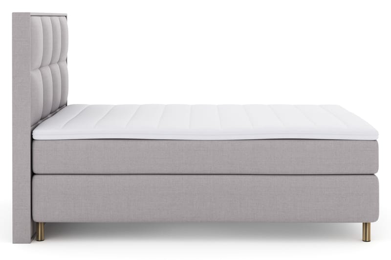 LEXI No 3 Sängpaket 140 Fast - Ljusgrå/Koppar - Möbler - Sovrum - Sängar - Komplett Sängpaket