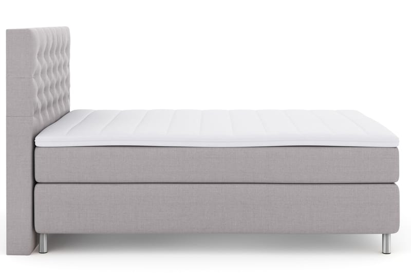 LEXI No 3 Sängpaket 140 Fast - Ljusgrå/Metall - Möbler - Sovrum - Sängar - Komplett Sängpaket