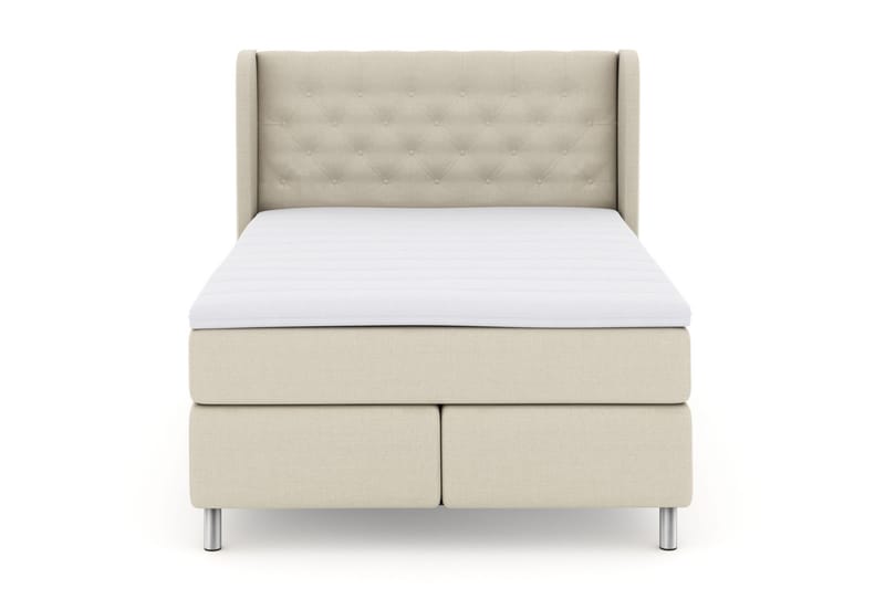 LEXI No 3 Sängpaket 140 Fast/Medium - Beige/Metall - Möbler - Sovrum - Sängar - Komplett Sängpaket