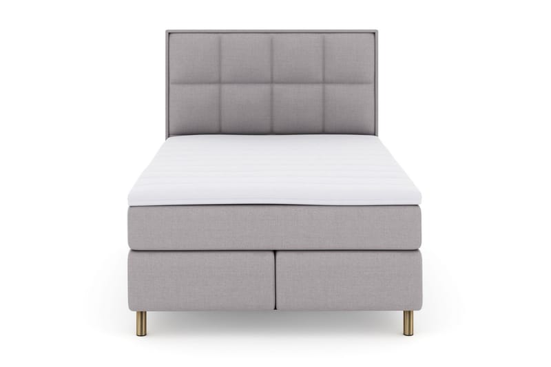 LEXI No 3 Sängpaket 140 Fast/Medium - Ljusgrå/Koppar - Möbler - Sovrum - Sängar - Komplett Sängpaket