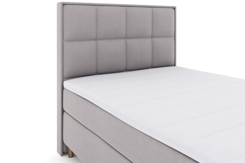 LEXI No 3 Sängpaket 140 Fast/Medium - Ljusgrå/Koppar - Möbler - Sovrum - Sängar - Komplett Sängpaket