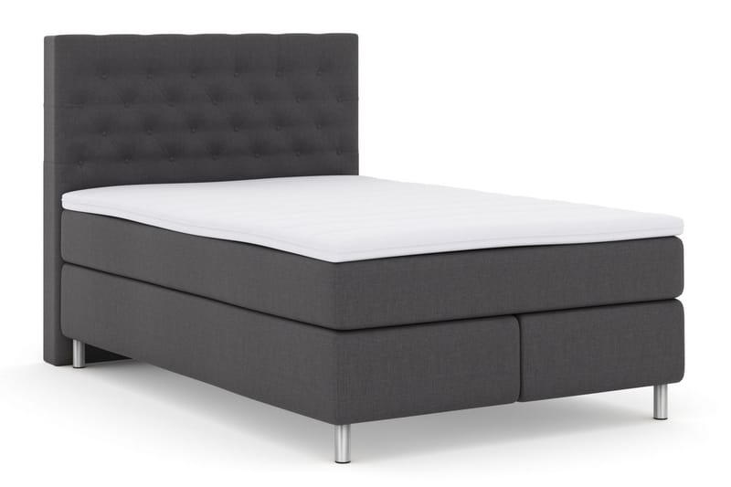 LEXI No 3 Sängpaket 140 Fast/Medium - Mörkgrå/Metall - Möbler - Sovrum - Sängar - Komplett Sängpaket