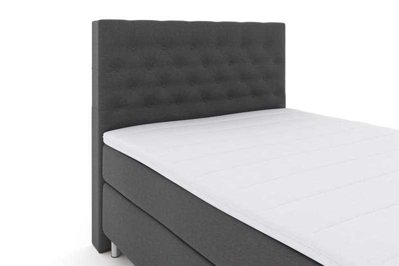 LEXI No 3 Sängpaket 140 Fast/Medium - Mörkgrå/Metall - Möbler - Sovrum - Sängar - Komplett Sängpaket