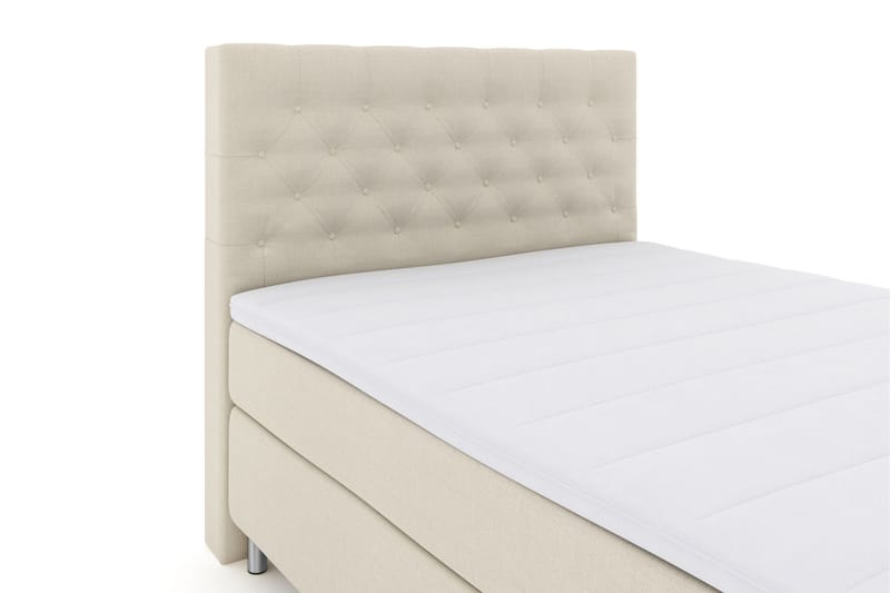 LEXI No 3 Sängpaket 140 Medium - Beige/Metall - Komplett Sängpaket - Kontinentalsängar