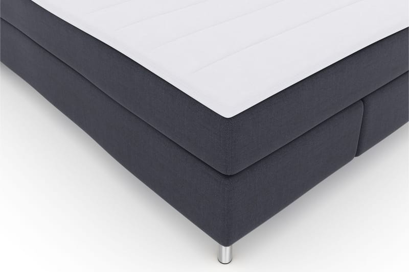 LEXI No 3 Sängpaket 140 Medium - Blå/Metall - Komplett Sängpaket - Kontinentalsängar