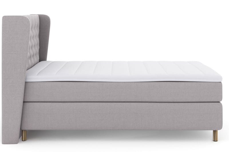 LEXI No 3 Sängpaket 140 Medium - Ljusgrå/Koppar - Möbler - Sovrum - Sängar - Komplett Sängpaket