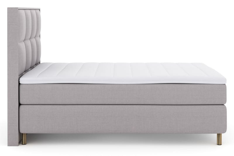 LEXI No 3 Sängpaket 140 Medium - Ljusgrå/Koppar - Möbler - Sovrum - Sängar - Komplett Sängpaket