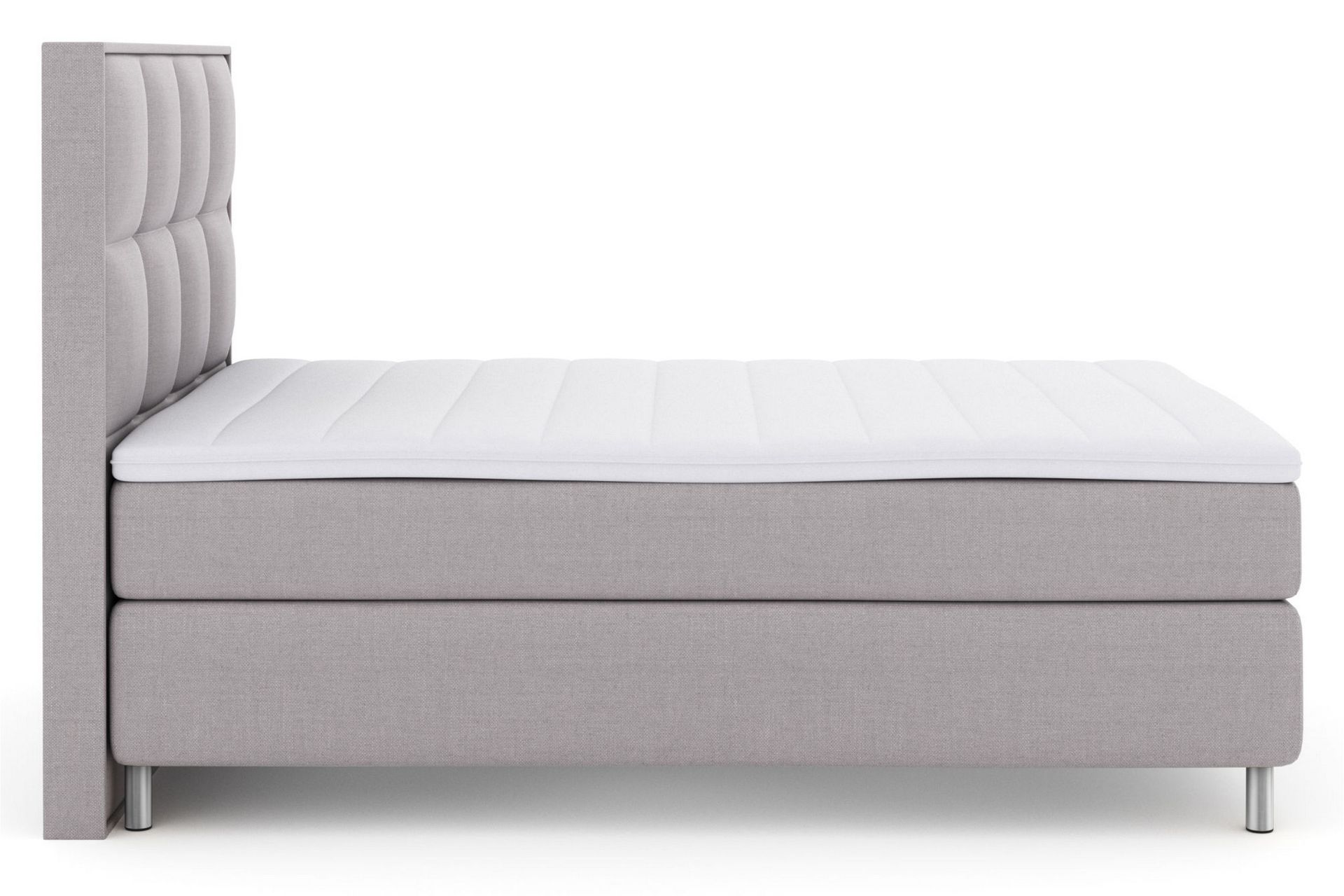 LEXI No 3 Sängpaket 140 Medium - Ljusgrå/Metall - Möbler - Sovrum - Sängar - Komplett Sängpaket