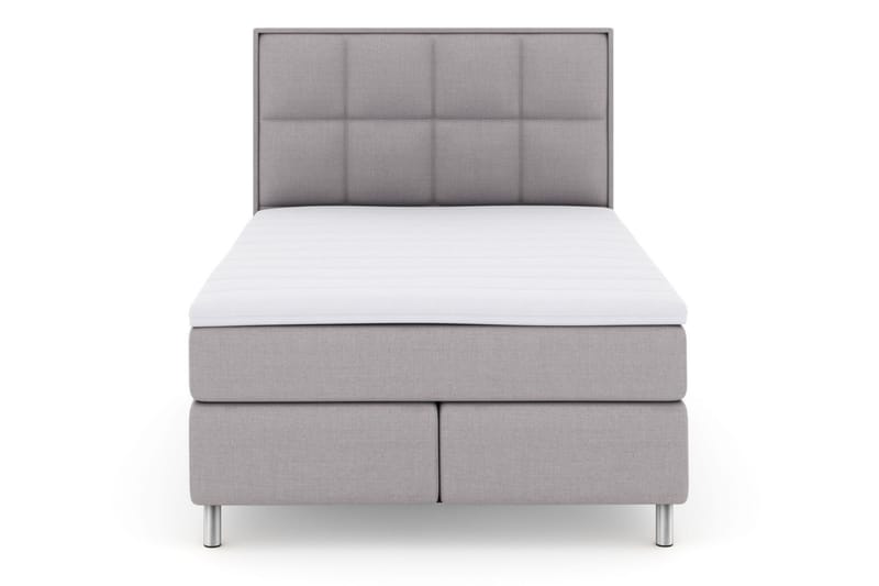 LEXI No 3 Sängpaket 140 Medium - Ljusgrå/Metall - Möbler - Sovrum - Sängar - Komplett Sängpaket