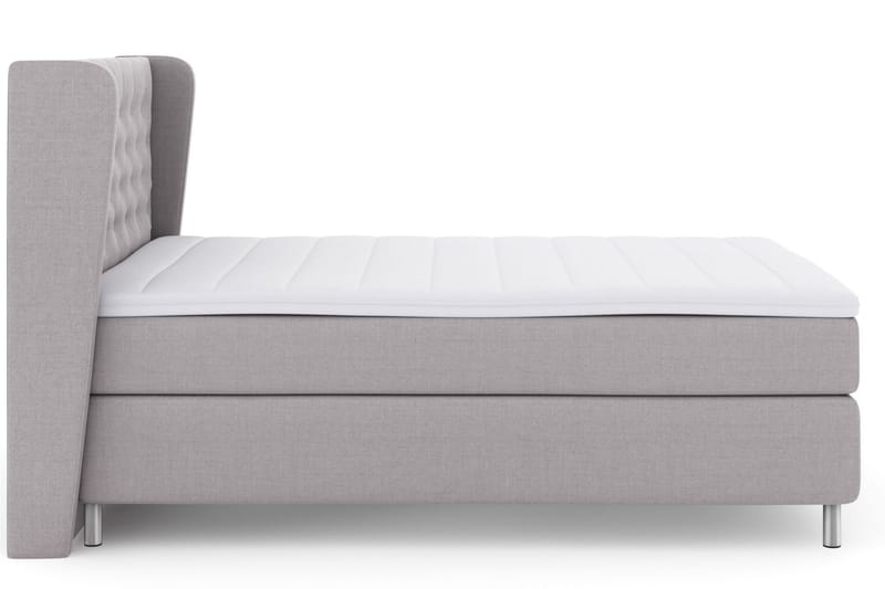 LEXI No 3 Sängpaket 140 Medium - Ljusgrå/Metall - Möbler - Sovrum - Sängar - Komplett Sängpaket
