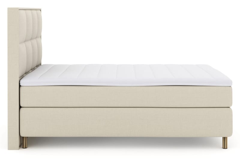 LEXI No 3 Sängpaket 160 Fast/Medium - Beige/Koppar - Komplett Sängpaket - Kontinentalsängar