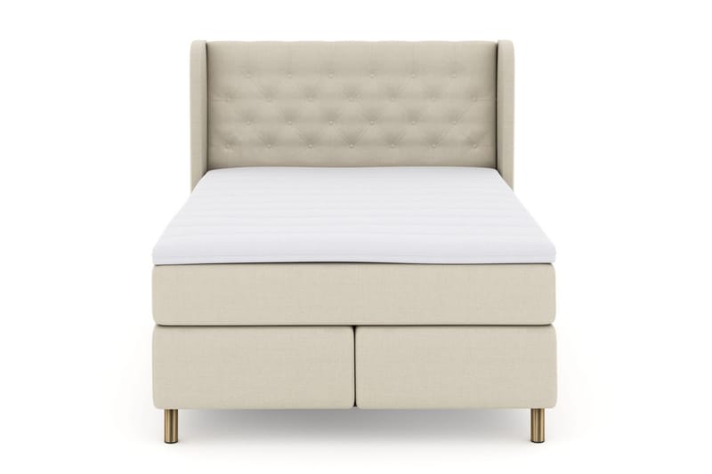 LEXI No 3 Sängpaket 160 Fast/Medium - Beige/Koppar - Möbler - Sovrum - Sängar - Komplett Sängpaket