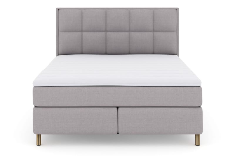 LEXI No 3 Sängpaket 160 Fast/Medium - Ljusgrå/Koppar - Möbler - Sovrum - Sängar - Komplett Sängpaket